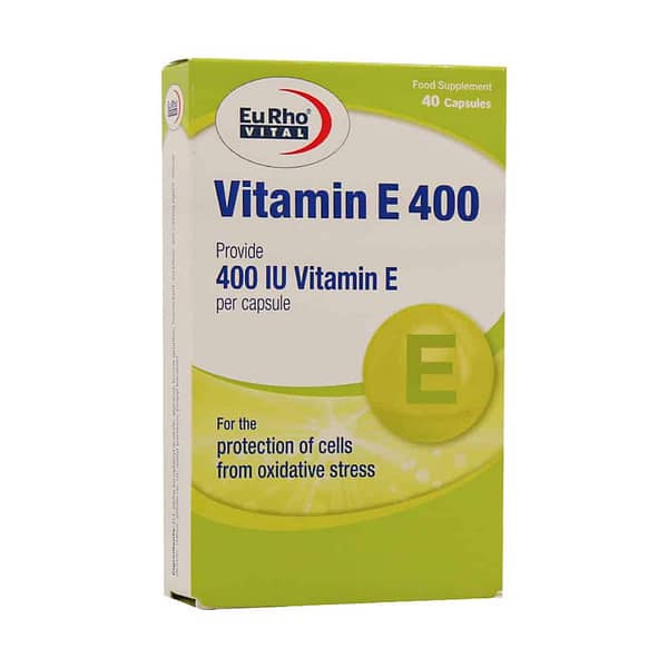 کپسول ژلاتینی ویتامین E 400 واحد یوروویتال